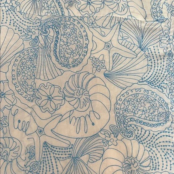 Lilly Pulitzer staples blue, and white sundress and a beautiful seashell design - Picture 7 of 7
